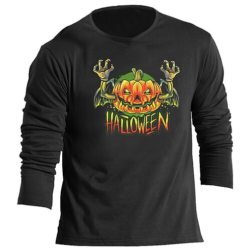 Men's Unisex T shirt Tee Pumpkin Holiday V Neck Green Black Gray Navy Blue Long Sleeve Hot Stamping Outdoor Street Print Tops Basic Sports Designer Simple
Men's Unisex T shirt Tee Pumpkin Holiday V Neck Green Black Gray Navy Blue Long Sleeve Hot Stamping Outdoor Street Print Tops Basic Sports Designer Simple