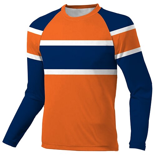 Herre Downhill Jersey Langermet Sykkel Topper med 3 baklommer Pustende Myk Hurtigtørkende Bekvem Oransje Lapper Polyester sport Klær
Herre Downhill Jersey Langermet Sykkel Topper med 3 baklommer Pustende Myk Hurtigtørkende Bekvem Oransje Lapper Polyester sport Klær