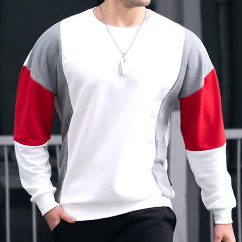 Men's Sweatshirt Pullover Color Block Patchwork Daily Holiday Going out non-printing Streetwear Casual Hoodies Sweatshirts Long Sleeve Green White
Men's Sweatshirt Pullover Color Block Patchwork Daily Holiday Going out non-printing Streetwear Casual Hoodies Sweatshirts Long Sleeve Green White