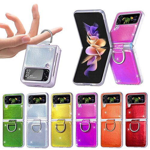 Phone Case For Samsung Galaxy Flip Z Flip 4 Flip Case with Ring Shockproof Solid Colored PC
Phone Case For Samsung Galaxy Flip Z Flip 4 Flip Case with Ring Shockproof Solid Colored PC