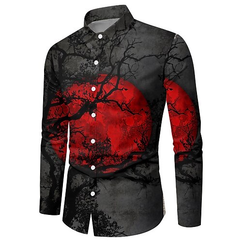 Men's Shirt Tree Turndown Gray Long Sleeve 3D Print Outdoor Halloween Button-Down Print Tops Vintage Cool Designer Casual
Men's Shirt Tree Turndown Gray Long Sleeve 3D Print Outdoor Halloween Button-Down Print Tops Vintage Cool Designer Casual