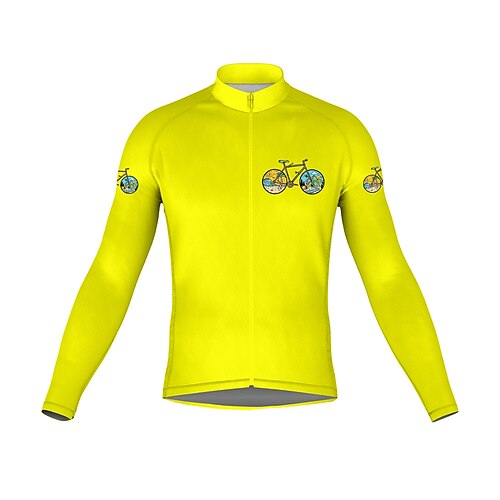 21Grams Men's Cycling Jersey Long Sleeve Bike Top with 3 Rear Pockets Mountain Bike MTB Road Bike Cycling Breathable Quick Dry Moisture Wicking Reflective Strips White Black Green Graphic Polyester
21Grams Men's Cycling Jersey Long Sleeve Bike Top with 3 Rear Pockets Mountain Bike MTB Road Bike Cycling Breathable Quick Dry Moisture Wicking Reflective Strips White Black Green Graphic Polyester