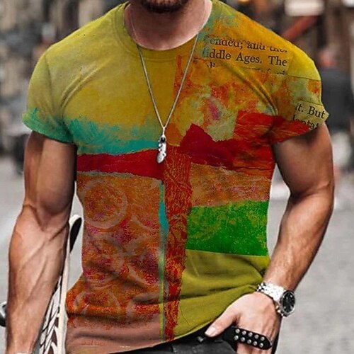 Men's Unisex T shirt Tee 3D Print Color Block Graphic Prints Crew Neck Street Daily Print Short Sleeve Tops Casual Big and Tall Sports Yellow / Summer / Summer
Men's Unisex T shirt Tee 3D Print Color Block Graphic Prints Crew Neck Street Daily Print Short Sleeve Tops Casual Big and Tall Sports Yellow / Summer / Summer