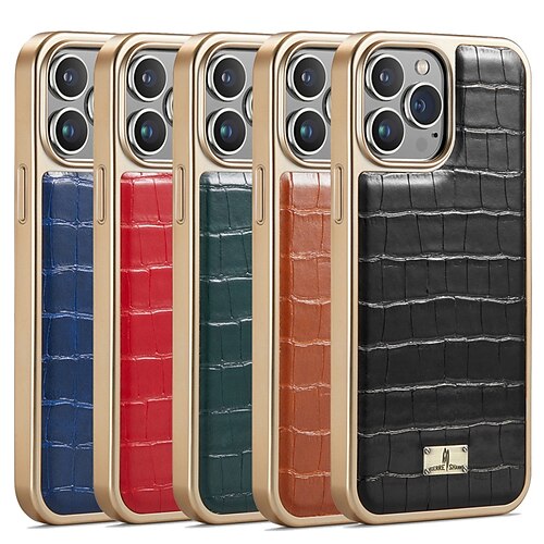 Phone Case For Apple Back Cover Classic Series iPhone 13 Pro Max 12 11 Bumper Frame Plating Soft Edges Crocodile Skin Prints PU Leather
Phone Case For Apple Back Cover Classic Series iPhone 13 Pro Max 12 11 Bumper Frame Plating Soft Edges Crocodile Skin Prints PU Leather