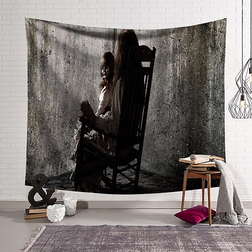 Halloween Horror Bloody Tapestry Art Deco Blanket Curtain Hanging Home Bedroom Living Room Decor
Halloween Horror Bloody Tapestry Art Deco Blanket Curtain Hanging Home Bedroom Living Room Decor