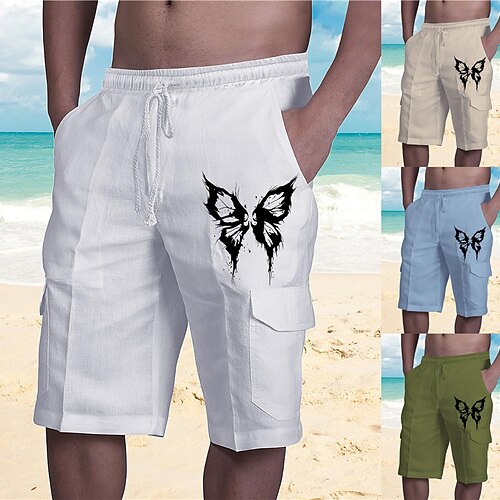 Men's Designer Streetwear Shorts Beach Shorts Drawstring Elastic Waist Multiple Pockets Short Pants Casual Daily Micro-elastic Graphic Patterned Butterfly Breathable Soft Mid Waist Green White Blue
Men's Designer Streetwear Shorts Beach Shorts Drawstring Elastic Waist Multiple Pockets Short Pants Casual Daily Micro-elastic Graphic Patterned Butterfly Breathable Soft Mid Waist Green White Blue