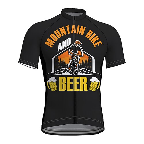 21Grams Men's Cycling Jersey Short Sleeve Bike Top with 3 Rear Pockets Mountain Bike MTB Road Bike Cycling Breathable Quick Dry Moisture Wicking Reflective Strips Black Polyester Spandex Sports
21Grams Men's Cycling Jersey Short Sleeve Bike Top with 3 Rear Pockets Mountain Bike MTB Road Bike Cycling Breathable Quick Dry Moisture Wicking Reflective Strips Black Polyester Spandex Sports