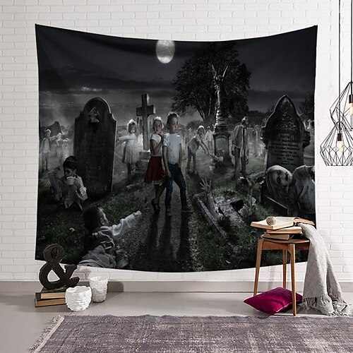 Halloween Horror Bloody Tapestry Art Deco Blanket Curtain Hanging Home Bedroom Living Room Decor
Halloween Horror Bloody Tapestry Art Deco Blanket Curtain Hanging Home Bedroom Living Room Decor