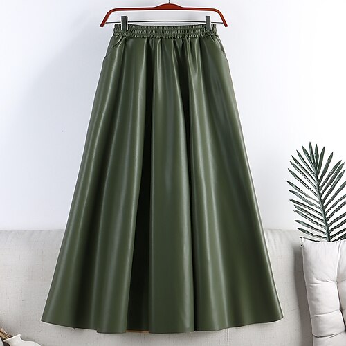 Women's Fashion Vintage Skirts Daily Holiday Solid Colored Pocket Green Black Light Brown One-Size
Women's Fashion Vintage Skirts Daily Holiday Solid Colored Pocket Green Black Light Brown One-Size