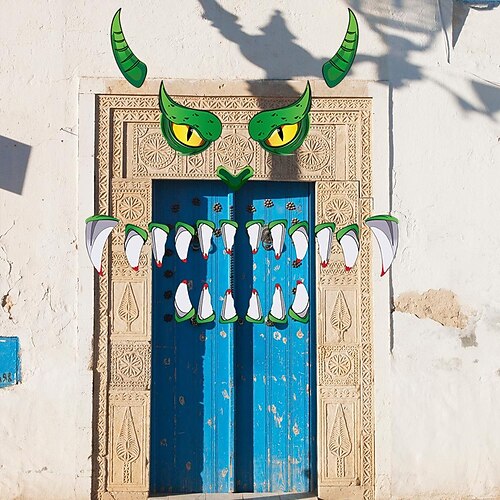 Halloween stickers monster door stickers horror eyes fangs party holiday decoration garage wall stickers
Halloween stickers monster door stickers horror eyes fangs party holiday decoration garage wall stickers