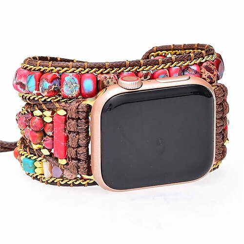 1pc Smart Watch Band Compatible with Apple iWatch 38/40/41mm 42/44/45mm Fabric Beaded Handmade Adjustable Braided Handmade Braided Rope for iWatch Smartwatch Strap Wristband for Series 7 / SE
1pc Smart Watch Band Compatible with Apple iWatch 38/40/41mm 42/44/45mm Fabric Beaded Handmade Adjustable Braided Handmade Braided Rope for iWatch Smartwatch Strap Wristband for Series 7 / SE
