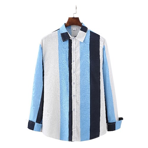 Men's Shirt Hot Stamping Graphic Prints Turndown Street Casual Button-Down Print Long Sleeve Tops Casual Fashion Breathable Blue / Summer
Men's Shirt Hot Stamping Graphic Prints Turndown Street Casual Button-Down Print Long Sleeve Tops Casual Fashion Breathable Blue / Summer