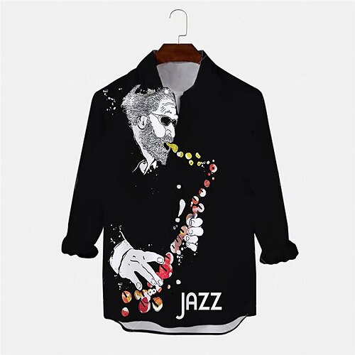 Men's Shirt Portrait Turndown Black Long Sleeve 3D Print Outdoor Street Button-Down Print Tops Fashion Designer Casual Breathable
Men's Shirt Portrait Turndown Black Long Sleeve 3D Print Outdoor Street Button-Down Print Tops Fashion Designer Casual Breathable