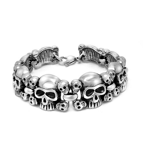 Jewelry Titanium Steel Skull Bracelet Fashion Personality Trend Men's Bracelet Jewelry
Jewelry Titanium Steel Skull Bracelet Fashion Personality Trend Men's Bracelet Jewelry