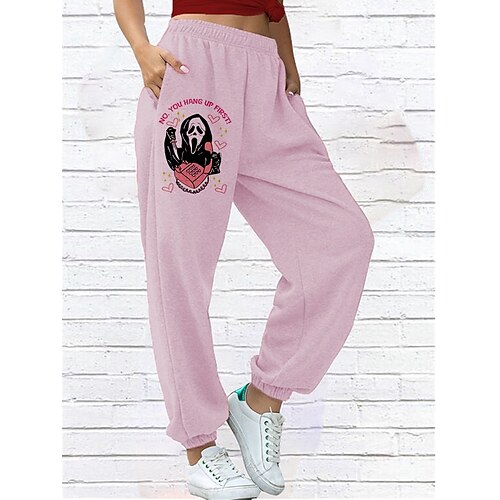 Women's Joggers Sweatpants Trousers Mid Waist Casual / Sporty Athleisure Halloween Weekend Print Micro-elastic Full Length Comfort Heart Pink S M L XL XXL
Women's Joggers Sweatpants Trousers Mid Waist Casual / Sporty Athleisure Halloween Weekend Print Micro-elastic Full Length Comfort Heart Pink S M L XL XXL