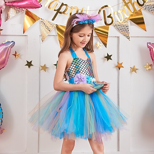 Mermaid Outfits Tutu Girls' Movie Cosplay Princess Sweet White Green Purple Dress Headwear Masquerade Organza
Mermaid Outfits Tutu Girls' Movie Cosplay Princess Sweet White Green Purple Dress Headwear Masquerade Organza