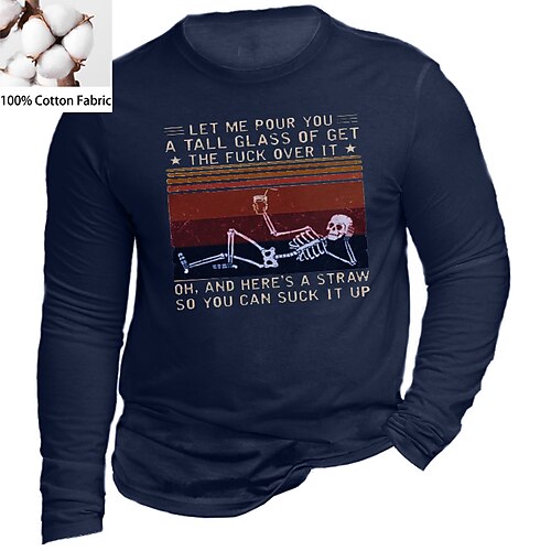 Men's Unisex T shirt Tee Skull Letter V Neck Black Gray Navy Blue Long Sleeve Hot Stamping Outdoor Street Print Tops Basic Sports Designer Simple
Men's Unisex T shirt Tee Skull Letter V Neck Black Gray Navy Blue Long Sleeve Hot Stamping Outdoor Street Print Tops Basic Sports Designer Simple