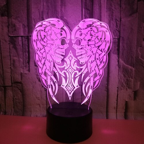 3D Night Lights Lamp for Kids Indoor Bedroom Decoration 7 Color with Remote Control USB Power Supply
3D Night Lights Lamp for Kids Indoor Bedroom Decoration 7 Color with Remote Control USB Power Supply