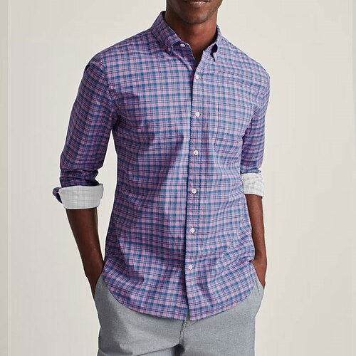 Men's Shirt 3D Print Plaid Turndown Street Casual Button-Down Print Long Sleeve Tops Casual Fashion Breathable Purple
Men's Shirt 3D Print Plaid Turndown Street Casual Button-Down Print Long Sleeve Tops Casual Fashion Breathable Purple