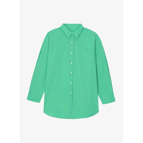 ropa de mujer tops básicos blusa lisa camisa verde perfil camisa temperamento simple camisa de manga larga
ropa de mujer tops básicos blusa lisa camisa verde perfil camisa temperamento simple camisa de manga larga
