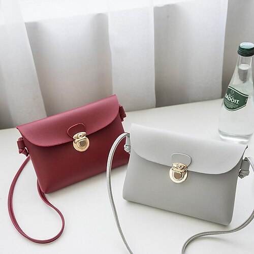 Women's Crossbody Bag PU Leather Solid Color Daily Office & Career White Black Pink Light Grey
Women's Crossbody Bag PU Leather Solid Color Daily Office & Career White Black Pink Light Grey