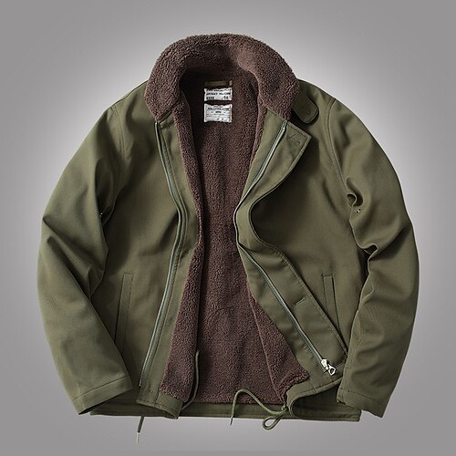 Men's Jacket Streetwear Military Style Pocket Street Daily Going out Outdoor Coat Polyester Regular Army Green Khaki Royal Blue Fall Winter Single Breasted Stand Collar Regular Fit L XL XXL
Men's Jacket Streetwear Military Style Pocket Street Daily Going out Outdoor Coat Polyester Regular Army Green Khaki Royal Blue Fall Winter Single Breasted Stand Collar Regular Fit L XL XXL