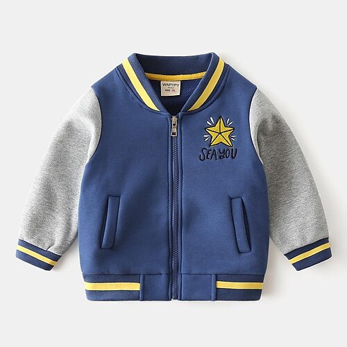 Kids Boys Jacket Outerwear Star Long Sleeve Coat Daily Cotton Cool Blue Winter Fall 2-6 Years
Kids Boys Jacket Outerwear Star Long Sleeve Coat Daily Cotton Cool Blue Winter Fall 2-6 Years