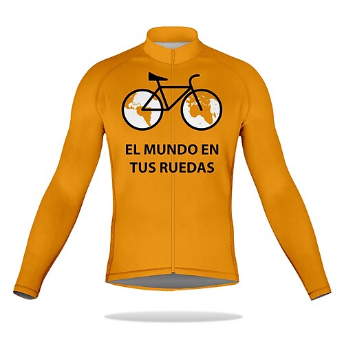 21Grams Men's Cycling Jersey Long Sleeve Bike Top with 3 Rear Pockets Mountain Bike MTB Road Bike Cycling Breathable Quick Dry Moisture Wicking Reflective Strips Orange Graphic Polyester Spandex
21Grams Men's Cycling Jersey Long Sleeve Bike Top with 3 Rear Pockets Mountain Bike MTB Road Bike Cycling Breathable Quick Dry Moisture Wicking Reflective Strips Orange Graphic Polyester Spandex
