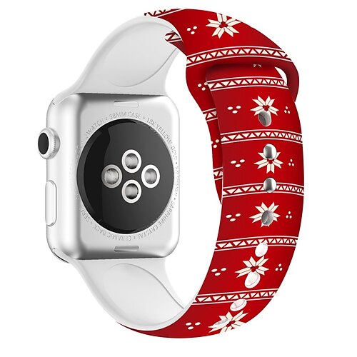 Smart Watch Band Compatible with Apple iWatch 38/40/41mm 42/44/45/49mm Ultra Series 8 7 6 5 4 3 2 1 SE Sport Band for iWatch Smartwatch Strap Wristband Silicone Christmas Gift Adjustable Breathable
Smart Watch Band Compatible with Apple iWatch 38/40/41mm 42/44/45/49mm Ultra Series 8 7 6 5 4 3 2 1 SE Sport Band for iWatch Smartwatch Strap Wristband Silicone Christmas Gift Adjustable Breathable
