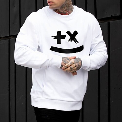 Men's Sweatshirt Pullover White Crew Neck Graphic Print Going out Streetwear Designer Casual Winter Fall & Winter Clothing Apparel Hoodies Sweatshirts Long Sleeve
Men's Sweatshirt Pullover White Crew Neck Graphic Print Going out Streetwear Designer Casual Winter Fall & Winter Clothing Apparel Hoodies Sweatshirts Long Sleeve