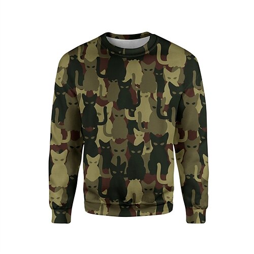 Men's Unisex Sweatshirt Pullover Cartoon Graphic Prints Print Daily Sports Holiday 3D Print Casual Streetwear Hoodies Sweatshirts Army Green
Men's Unisex Sweatshirt Pullover Cartoon Graphic Prints Print Daily Sports Holiday 3D Print Casual Streetwear Hoodies Sweatshirts Army Green