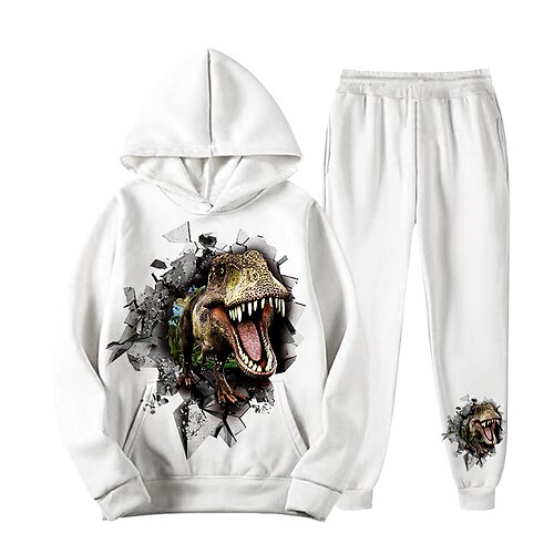 Kids Boys Hoodie Pants HoodieSet Clothing Set 2 Pieces Long Sleeve White Dinosaur Animal Print Street Sports Vacation Fashion Comfort Cool Daily 3-12 Years
Kids Boys Hoodie Pants HoodieSet Clothing Set 2 Pieces Long Sleeve White Dinosaur Animal Print Street Sports Vacation Fashion Comfort Cool Daily 3-12 Years
