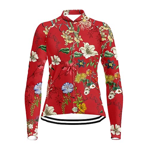 21Grams Women's Cycling Jersey Long Sleeve Bike Top with 3 Rear Pockets Mountain Bike MTB Road Bike Cycling Quick Dry Moisture Wicking Red Graphic Sports Clothing Apparel / Stretchy / Athleisure
21Grams Women's Cycling Jersey Long Sleeve Bike Top with 3 Rear Pockets Mountain Bike MTB Road Bike Cycling Quick Dry Moisture Wicking Red Graphic Sports Clothing Apparel / Stretchy / Athleisure