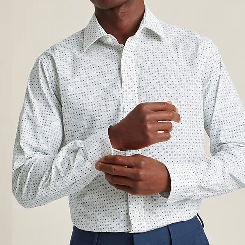 Men's Shirt 3D Print Polka Dot Turndown Street Casual Button-Down Print Long Sleeve Tops Business Casual Fashion Breathable White
Men's Shirt 3D Print Polka Dot Turndown Street Casual Button-Down Print Long Sleeve Tops Business Casual Fashion Breathable White