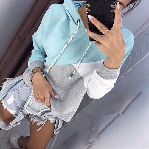 Women's Hoodie Color Block Casual Daily Sports Casual Streetwear Hoodies Sweatshirts Blue Gray Pink
Women's Hoodie Color Block Casual Daily Sports Casual Streetwear Hoodies Sweatshirts Blue Gray Pink