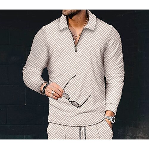 Men's T shirt Tee Geometry Turndown Blue Navy Blue Beige Short Sleeves 3D Print Casual Daily 3D Tops Casual / Summer / Summer
Men's T shirt Tee Geometry Turndown Blue Navy Blue Beige Short Sleeves 3D Print Casual Daily 3D Tops Casual / Summer / Summer