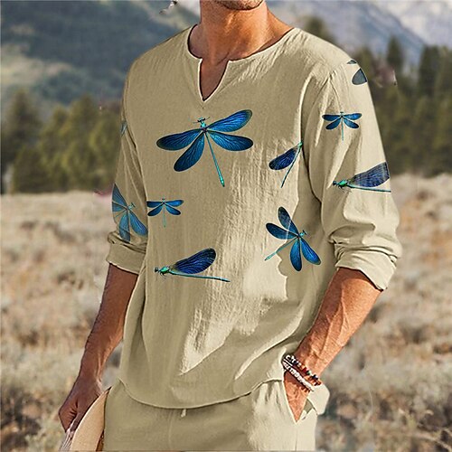 Men's Unisex T shirt Tee 3D Print Graphic Prints Insects V Neck Street Daily Print Long Sleeve Tops Designer Basic Casual Big and Tall Khaki
Men's Unisex T shirt Tee 3D Print Graphic Prints Insects V Neck Street Daily Print Long Sleeve Tops Designer Basic Casual Big and Tall Khaki