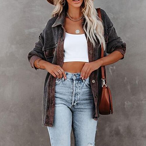 Women's Casual Jacket Windproof Warm Outdoor Street Daily Vacation with Pockets Single Breasted Lapel Street Style Solid Color Regular Fit Outerwear Long Sleeve Winter Fall Pink Gray S M L XL
Women's Casual Jacket Windproof Warm Outdoor Street Daily Vacation with Pockets Single Breasted Lapel Street Style Solid Color Regular Fit Outerwear Long Sleeve Winter Fall Pink Gray S M L XL