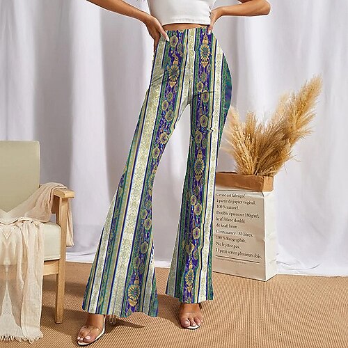 Women's Chinos Pants Trousers Trousers Bell Bottom Green Mid Waist Fashion Casual Weekend Print Micro-elastic Full Length Comfort Graphic S M L XL
Women's Chinos Pants Trousers Trousers Bell Bottom Green Mid Waist Fashion Casual Weekend Print Micro-elastic Full Length Comfort Graphic S M L XL