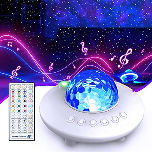 UFO Laser Light Star Galaxy Projector Night Light RGB Ambient Light with Music Bluetooth Speaker Gifts for Children
UFO Laser Light Star Galaxy Projector Night Light RGB Ambient Light with Music Bluetooth Speaker Gifts for Children
