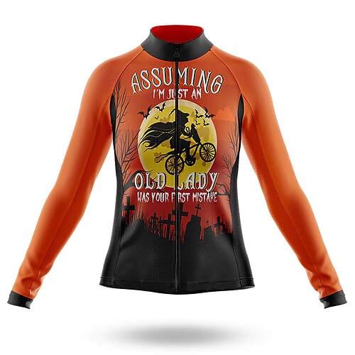 Women's Cycling Jersey Long Sleeve Bike Top with 3 Rear Pockets Mountain Bike MTB Road Bike Cycling Black / Orange Yellow Orange Novelty Animal Sports Clothing Apparel / Micro-elastic / Athletic
Women's Cycling Jersey Long Sleeve Bike Top with 3 Rear Pockets Mountain Bike MTB Road Bike Cycling Black / Orange Yellow Orange Novelty Animal Sports Clothing Apparel / Micro-elastic / Athletic