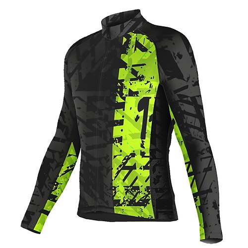 21Grams Men's Cycling Jersey Long Sleeve Bike Top with 3 Rear Pockets Mountain Bike MTB Road Bike Cycling Breathable Quick Dry Moisture Wicking Reflective Strips Black Graphic Polyester Spandex Sports
21Grams Men's Cycling Jersey Long Sleeve Bike Top with 3 Rear Pockets Mountain Bike MTB Road Bike Cycling Breathable Quick Dry Moisture Wicking Reflective Strips Black Graphic Polyester Spandex Sports