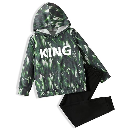 Kids Boys Hoodie Pants HoodieSet Clothing Set 2 Pieces Long Sleeve Green Graphic Letter Print Street Sports Vacation Fashion Comfort Cool Daily 3-12 Years
Kids Boys Hoodie Pants HoodieSet Clothing Set 2 Pieces Long Sleeve Green Graphic Letter Print Street Sports Vacation Fashion Comfort Cool Daily 3-12 Years