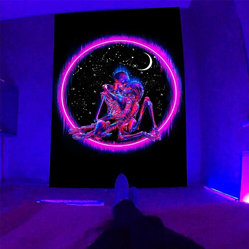 Halloween Blacklight UV Reactive Skull Fluorescent Tapestry Mushroom Psychedelic Alien Background Cloth Room Decoration Hanging Cloth
Halloween Blacklight UV Reactive Skull Fluorescent Tapestry Mushroom Psychedelic Alien Background Cloth Room Decoration Hanging Cloth