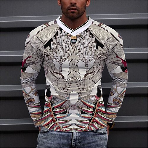 Men's Unisex T shirt Tee 3D Print Graphic Prints V Neck Daily Sports Print Long Sleeve Tops Designer Lightweight Casual Breathable Gray
Men's Unisex T shirt Tee 3D Print Graphic Prints V Neck Daily Sports Print Long Sleeve Tops Designer Lightweight Casual Breathable Gray