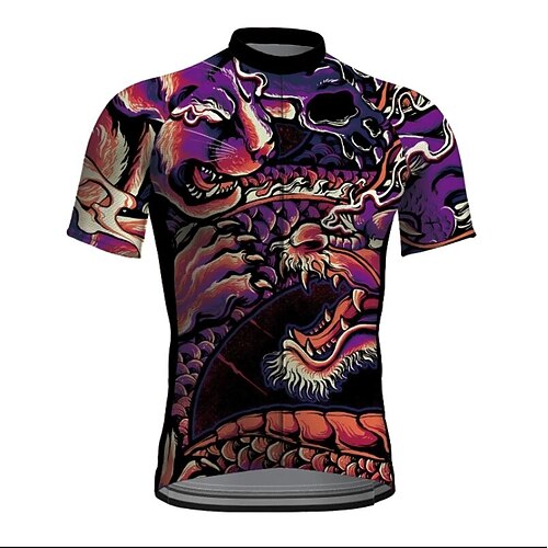 21Grams Men's Cycling Jersey Short Sleeve Bike Jacket Tracksuit Jersey with 3 Rear Pockets Mountain Bike MTB Road Bike Cycling Cycling Breathable Quick Dry Reflective Strips Black Graphic Animal
21Grams Men's Cycling Jersey Short Sleeve Bike Jacket Tracksuit Jersey with 3 Rear Pockets Mountain Bike MTB Road Bike Cycling Cycling Breathable Quick Dry Reflective Strips Black Graphic Animal