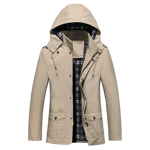 Men's Winter Coat Casual Jacket Short Coat Street Business Winter Fall Cotton Blend Windproof Warm Outerwear Clothing Apparel Streetwear Chic & Modern non-printing Pure Color Pocket Hoodie Zipper
Men's Winter Coat Casual Jacket Short Coat Street Business Winter Fall Cotton Blend Windproof Warm Outerwear Clothing Apparel Streetwear Chic & Modern non-printing Pure Color Pocket Hoodie Zipper