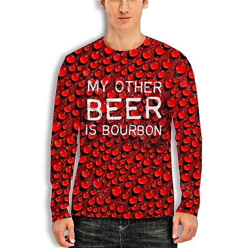 Men's Unisex T shirt Tee 3D Print Paisley Graphic Prints Beer Crew Neck Street Daily Print Long Sleeve Tops Designer Basic Casual Big and Tall Green Blue Purple
Men's Unisex T shirt Tee 3D Print Paisley Graphic Prints Beer Crew Neck Street Daily Print Long Sleeve Tops Designer Basic Casual Big and Tall Green Blue Purple