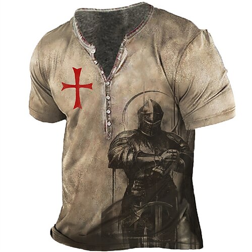 Men's T shirt Tee Henley Shirt Tee Graphic Human Henley Brown Short Sleeve 3D Print Plus Size Outdoor Daily Button-Down Print Tops Basic Designer Casual Big and Tall / Summer / Summer / Sports
Men's T shirt Tee Henley Shirt Tee Graphic Human Henley Brown Short Sleeve 3D Print Plus Size Outdoor Daily Button-Down Print Tops Basic Designer Casual Big and Tall / Summer / Summer / Sports