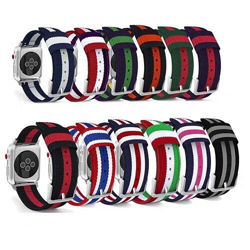 1pc Smart Watch Band Compatible with Apple iWatch 38/40/41mm 42/44/45mm Nylon Adjustable Stretchy Breathable Sport Band for iWatch Smartwatch Strap Wristband for Series 7 / SE / 6/5/4/3/2/1
1pc Smart Watch Band Compatible with Apple iWatch 38/40/41mm 42/44/45mm Nylon Adjustable Stretchy Breathable Sport Band for iWatch Smartwatch Strap Wristband for Series 7 / SE / 6/5/4/3/2/1